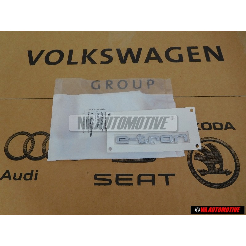 Γνήσιο Audi E-TRON Οπίσθιο Σήμα Έμβλημα Χρωμέ - 4KE853741 3Q7