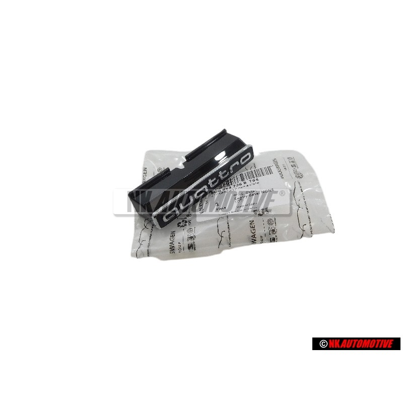 Γνήσιο Audi QUATTRO Οπίσθιο Σήμα Έμβλημα Μάυρο Χρωμέ - 8U0853736B T94