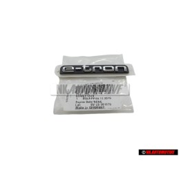 Γνήσιο Audi E-TRON Οπίσθιο Σήμα Έμβλημα Μάυρο Χρωμέ - 8V4853736A 2ZZ