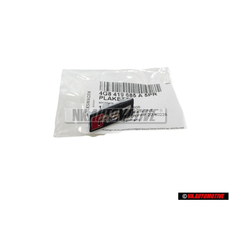 Γνήσιο Audi RS7 Πλακέτα Σήμα Έμβλημα Τιμονιού - 4G8419685A 5PR
