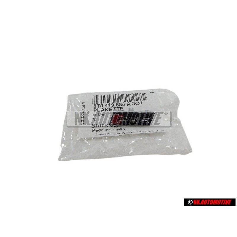 Γνήσιο Audi RS5 Πλακέτα Σήμα Έμβλημα Τιμονιού - 8T0419685A 3Q7