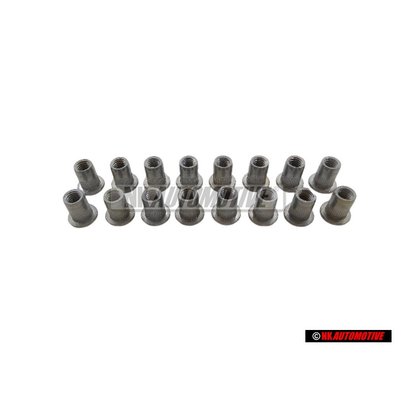 16x Γνήσιο VW Παξιμάδι Τυφλών Ήλων - N 90786801