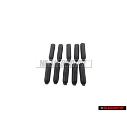 10x Γνήσιο VW Καπάκι Σατινέ Μαύρο - 311867649 01C