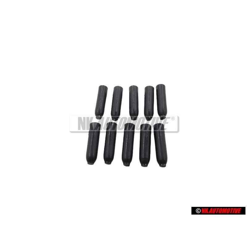 10x Γνήσιο VW Καπάκι Σατινέ Μαύρο - 311867649 01C