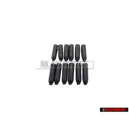 12x Γνήσιο VW Καπάκι Σατινέ Μαύρο - 311867649 01C