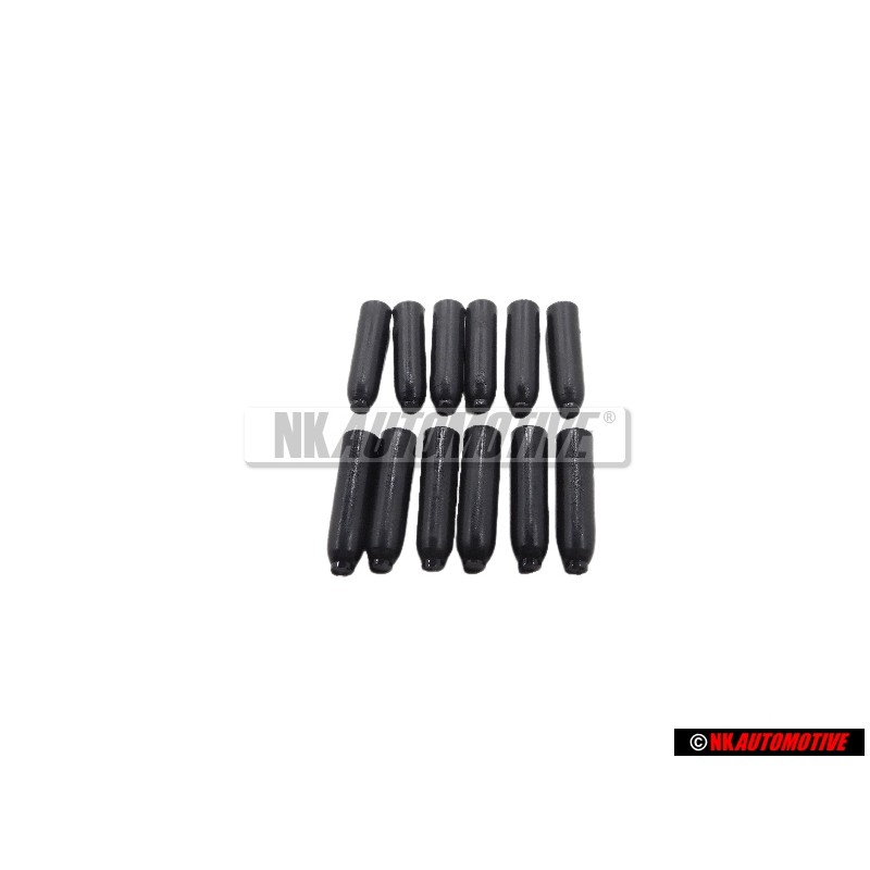 12x Γνήσιο VW Καπάκι Σατινέ Μαύρο - 311867649 01C