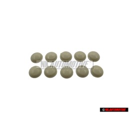 10x Γνήσιο VW Καπάκι Μπεζ Γκρι - 211867169 7UK