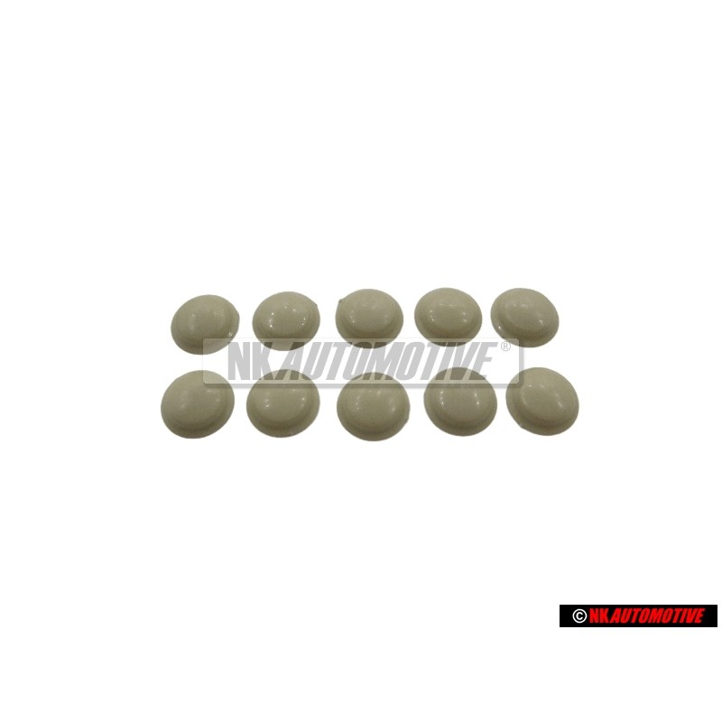 10x Γνήσιο VW Καπάκι Μπεζ Γκρι - 211867169 7UK