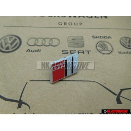 Γνήσιο Audi S2 Πλακέτα Σήμα Έμβλημα Τιμονιού Χρωμέ Κόκκινο - 8A0419685D
