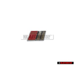Γνήσιο Audi S2 Πλακέτα Σήμα Έμβλημα Τιμονιού Χρωμέ Κόκκινο - 8A0419685D