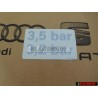Γνήσιο VW Πινακίδα Για Πίεση Ελαστικών - 7D0010208R