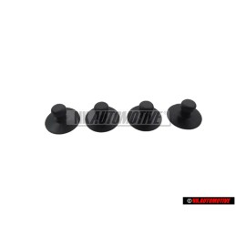 4x Γνήσιο VW Βάση Για Πατάκι Σατινέ Μαύρο - 4A0864229 01C