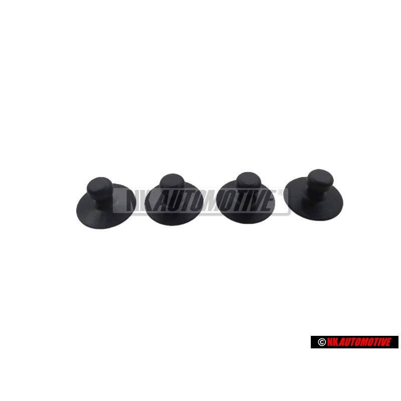 4x Γνήσιο VW Βάση Για Πατάκι Σατινέ Μαύρο - 4A0864229 01C