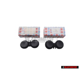 2x Γνήσιο VW Πλήκτρο Κόρνας Σατινέ Μαύρο - 171419657 01C