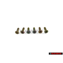 6x Γνήσιο VW Λαμαρινόβιδα, Βυθιζόμενη - N 0139981