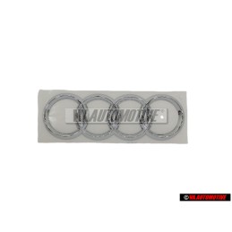 Γνήσιο Audi Δαχτυλίδια Οπίσθιο Σήμα Έμβλημα Χρωμέ - 4E0853742 2ZZ