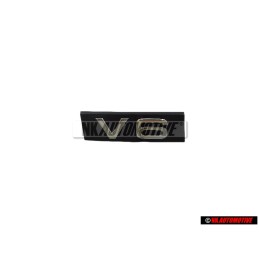 Γνήσιο Audi V6 Εμπρόσθιο Σήμα Έμβλημα Μάσκας Μάυρο Χρωμέ - 4E0853736E 2ZZ