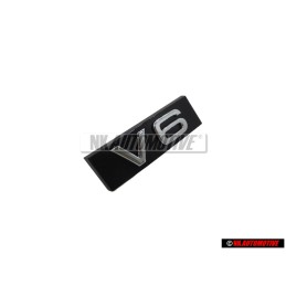 Γνήσιο Audi V6 Εμπρόσθιο Σήμα Έμβλημα Μάσκας Μάυρο Χρωμέ - 4E0853736E 2ZZ