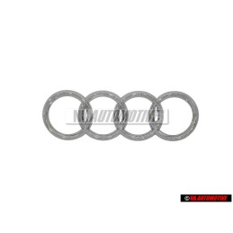 Γνήσιο Audi Δαχτυλίδια Οπίσθιο Σήμα Έμβλημα Χρωμέ - 8D5853742 2ZZ