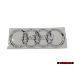 Γνήσιο Audi Δαχτυλίδια Οπίσθιο Σήμα Έμβλημα Χρωμέ - 4L0853742 2ZZ
