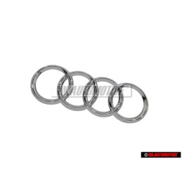 Γνήσιο Audi Δαχτυλίδια Οπίσθιο Σήμα Έμβλημα Χρωμέ - 4L0853742 2ZZ