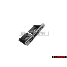 Γνήσιο Audi QUATTRO Εμπρόσθιο Σήμα Έμβλημα Μάσκας Χρωμέ - 8P4853736B 2ZZ