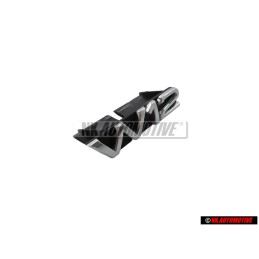 Γνήσιο Audi W12 Εμπρόσθιο Σήμα Έμβλημα Μάσκας Χρωμέ - 4E0853738 2ZZ