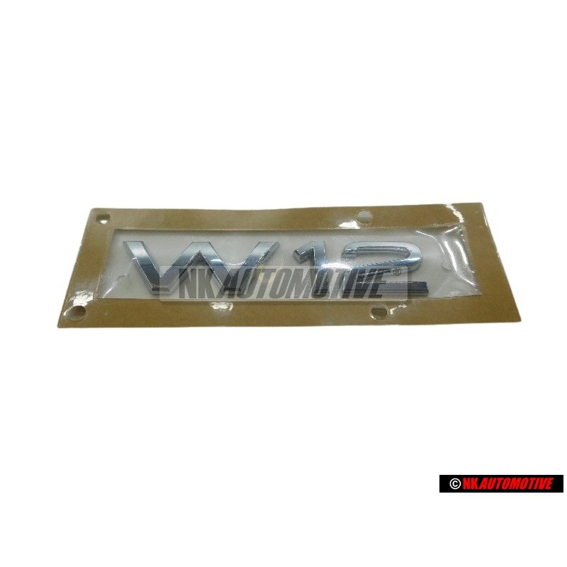 Γνήσιο Audi W12 Οπίσθιο Σήμα Έμβλημα Χρωμέ - 4E0853743T 2ZZ