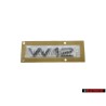 Γνήσιο Audi W12 Οπίσθιο Σήμα Έμβλημα Χρωμέ - 4E0853743T 2ZZ