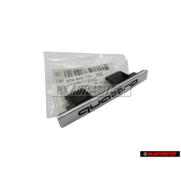 Γνήσιο Audi QUATTRO Εμπρόσθιο Σήμα Έμβλημα Μάσκας Χρωμέ - 8D0853736 2ZZ