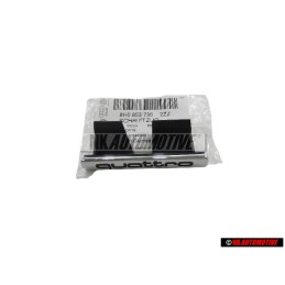 Γνήσιο Audi QUATTRO Εμπρόσθιο Σήμα Έμβλημα Μάσκας Χρωμέ - 8H0853736 2ZZ