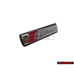 Γνήσιο Audi S-LINE Εμπρόσθιο Σήμα Έμβλημα Μάσκας Χρωμέ Κόκκινο - 4F0853736A 2ZZ