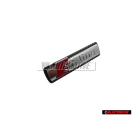 Γνήσιο Audi S-LINE Εμπρόσθιο Σήμα Έμβλημα Μάσκας Χρωμέ Κόκκινο - 4F0853736A 2ZZ