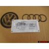 Γνήσιο Audi S8 Οπίσθιο Σήμα Έμβλημα Χρωμέ Κόκκινο - 4D0853735A 2ZZ