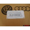 Γνήσιο Audi S8 Οπίσθιο Σήμα Έμβλημα Χρωμέ Κόκκινο - 4D0853735A 2ZZ