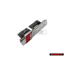 Γνήσιο Audi S-LINE Εμπρόσθιο Σήμα Έμβλημα Μάσκας Χρωμέ Κόκκινο - 8E0853736C 2ZZ