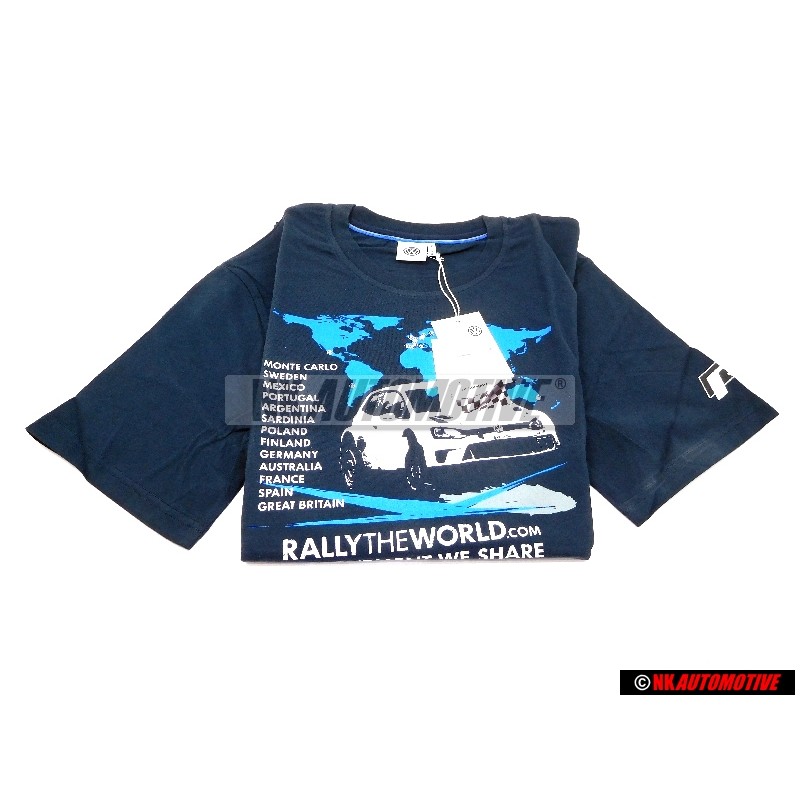 Γνήσιο VW T-Shirt (Αντρικό) Σκούρο Μπλε/Λευκό - 6RV084200D BRL