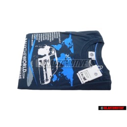 Γνήσιο VW T-Shirt (Αντρικό) Σκούρο Μπλε/Λευκό - 6RV084200D BRL