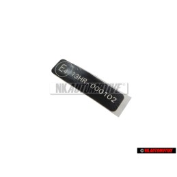 Γνήσιο VW Πινακίδα Τύπου - 1C0000279