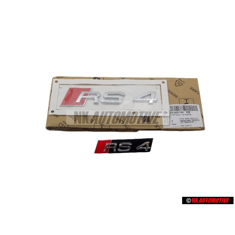 Γνήσιο Audi SET Σήμα Έμβλημα Εμπρόσθιο & Οπίθιο - RS4 B5 (8D)