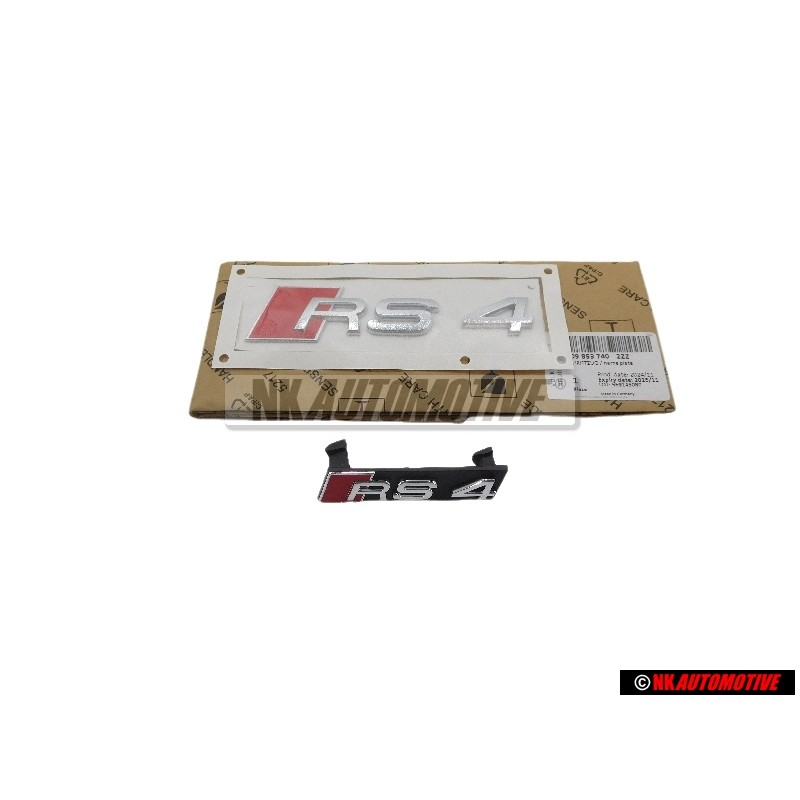 Γνήσιο Audi SET Σήμα Έμβλημα Εμπρόσθιο & Οπίθιο - RS4 B7 (8E)