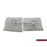 2x Γνήσιο Audi V6T Πλαϊνό Σήμα Έμβλημα Χρωμέ - 8K0853601