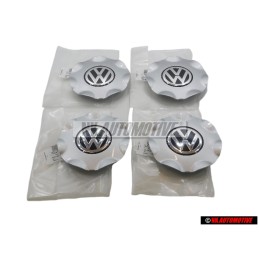 4x Γνήσιο VW Διακοσμητικό Καπάκι Τροχού Χρωμέ - 1H0601149S FED