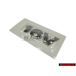 Γνήσιο VW 16V Οπίσθιο Σήμα Έμβλημα Χρωμέ - 6N0853675A 739