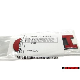 Γνήσιο VW GTI Οπίσθιο Σήμα Έμβλημα Κόκκινο - 1H6853687AJQN5