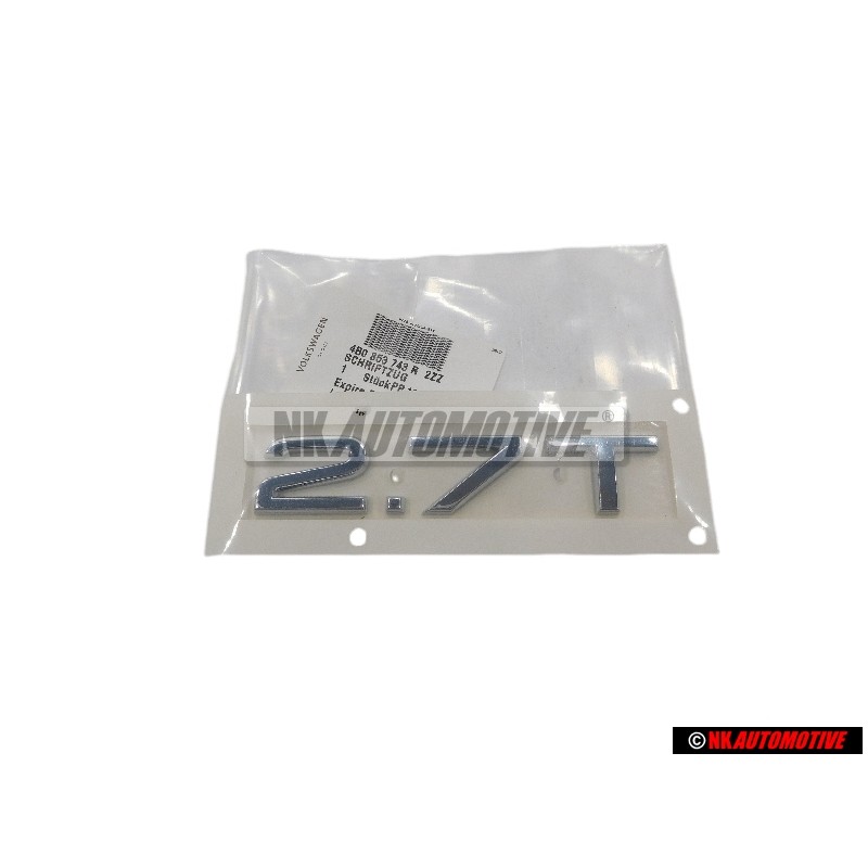 Γνήσιο Audi 2.7T Οπίσθιο Σήμα Έμβλημα Χρωμέ - 4B0853743R 2ZZ