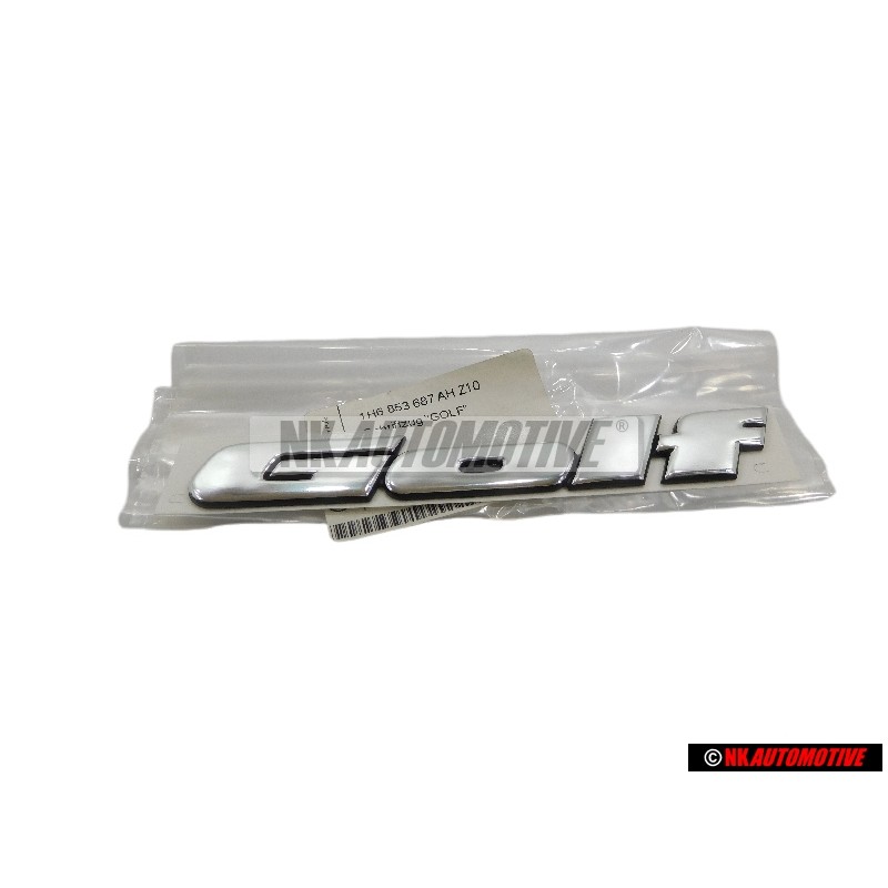 Γνήσιο VW GOLF Οπίσθιο Σήμα Έμβλημα Χρωμέ - 1H6853687AHZ10