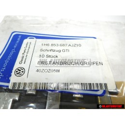 Γνήσιο VW GTI Οπίσθιο Σήμα Έμβλημα Χρωμέ - 1H6853687AJZ10