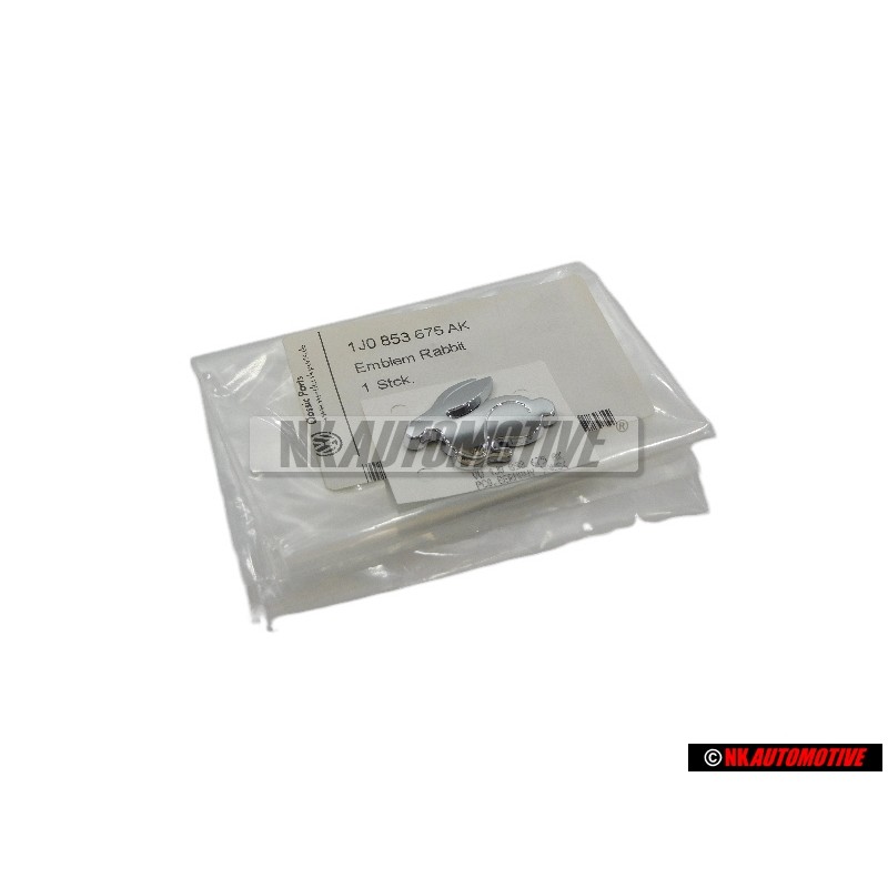 Γνήσιο VW RABBIT Οπίσθιο Σήμα Έμβλημα Χρωμέ - 1J0853675AK739