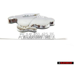 Γνήσιο VW RABBIT Οπίσθιο Σήμα Έμβλημα Χρωμέ - 1J0853675AK739